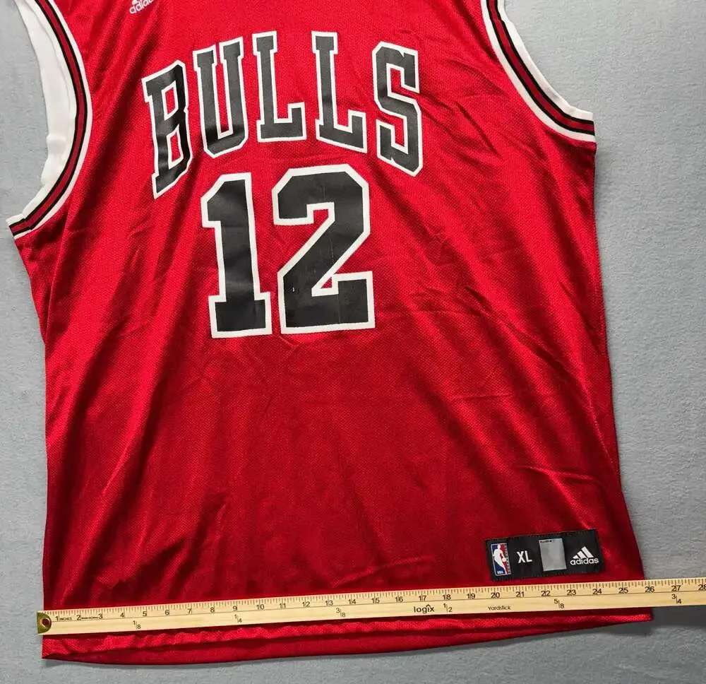 Adidas Kirk Hinrich Chicago Bulls #12 NBA Basketball Jersey Red Size XL